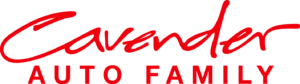 Cavender Auto Family Logo - Stacked Red (003)