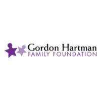 Gordon Hartman Family Foundation logo, with purple star shaped people icons