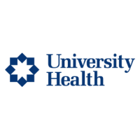 University Health logo with a dark blue star
